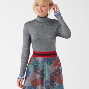 NWT Splendid x Missoni Silver Metallic Long Sleeve